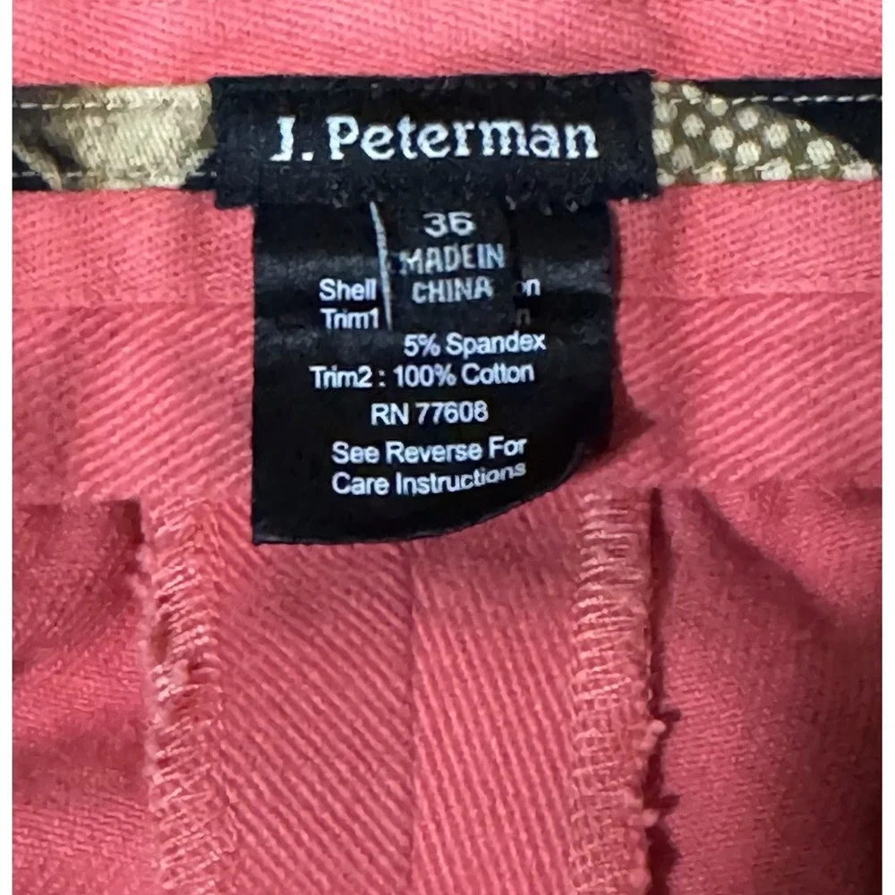 J.‎ Peterman Cotton Denim Shorts Pink Men's Size 36 x 10